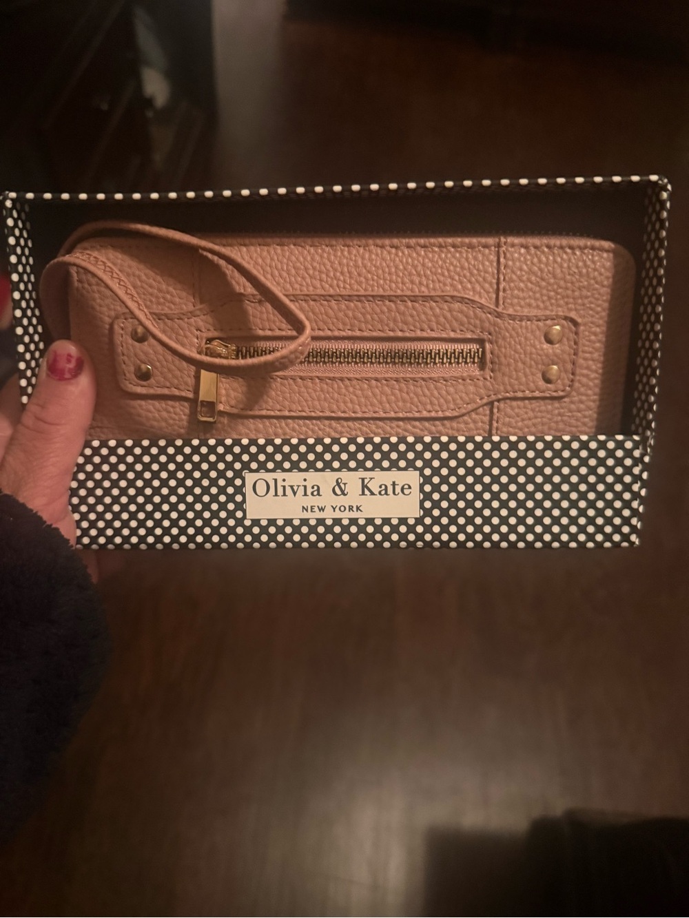 Blush Pink Wristlet Wallet